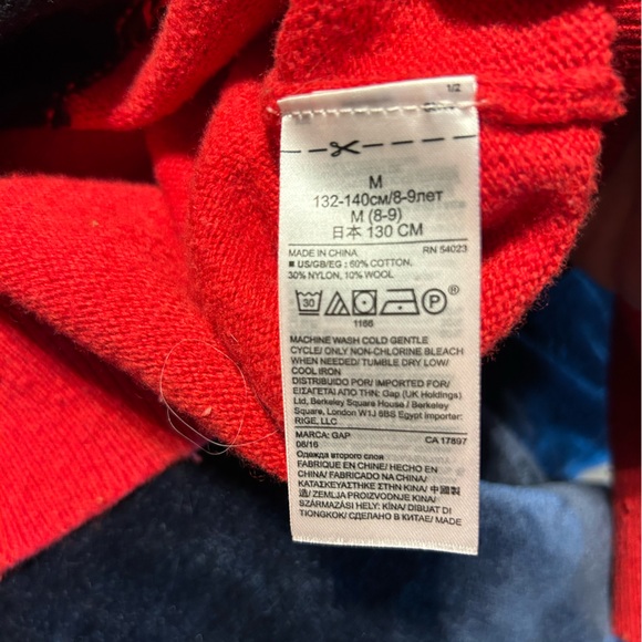 Marvel Iron man knitted sweater. Red and black. Children’s M (8). Boys. Used. - Picture 4 of 6